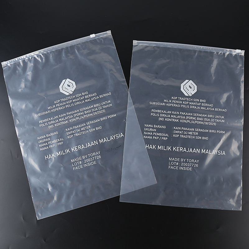Clear Plastic Zipper Bag Clothes Pack Zipper Bags