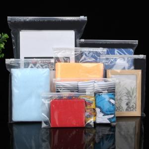 Custom Transparent Zipper Bags Clothing Zip Plastic Bag Packaging Clothes Plastic Zip Clear Lock Bags