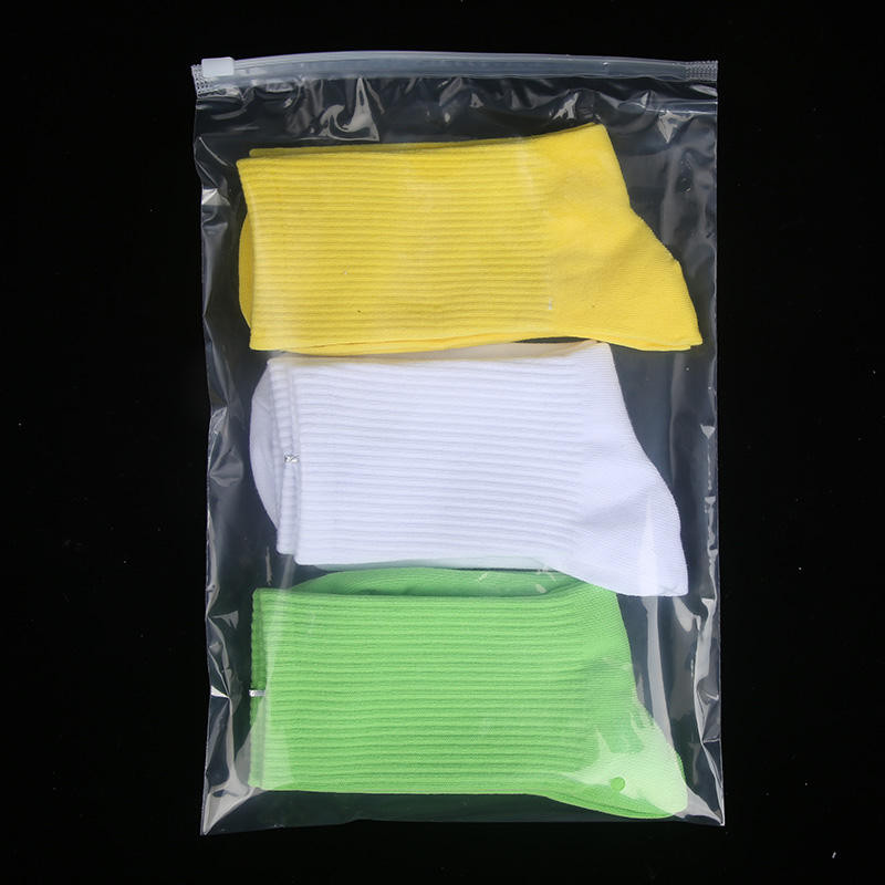 Custom Logo Zip Plastic Bags Clear Transparent Frosted Zipper Poly Bag With Zipper Lock for Clothing