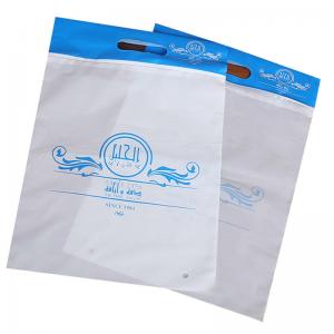 Tshirt Packaging Clothing Bag Frosted Plastic Ziplock Bags Plastic With Handle
