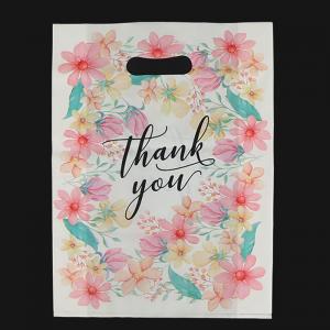 Plastic White Thank You Bags Ldpe Hdpe Handle Thank You Bag