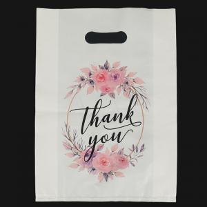 Plastic White Thank You Bags Ldpe Hdpe Handle Thank You Bag - 副本