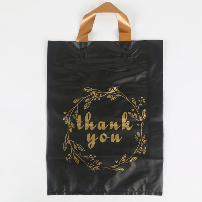 Ldpe Die Cut Plastic Bags Factory Custom Shopping Plastic Bags Thank You Personalized Plastic Bag