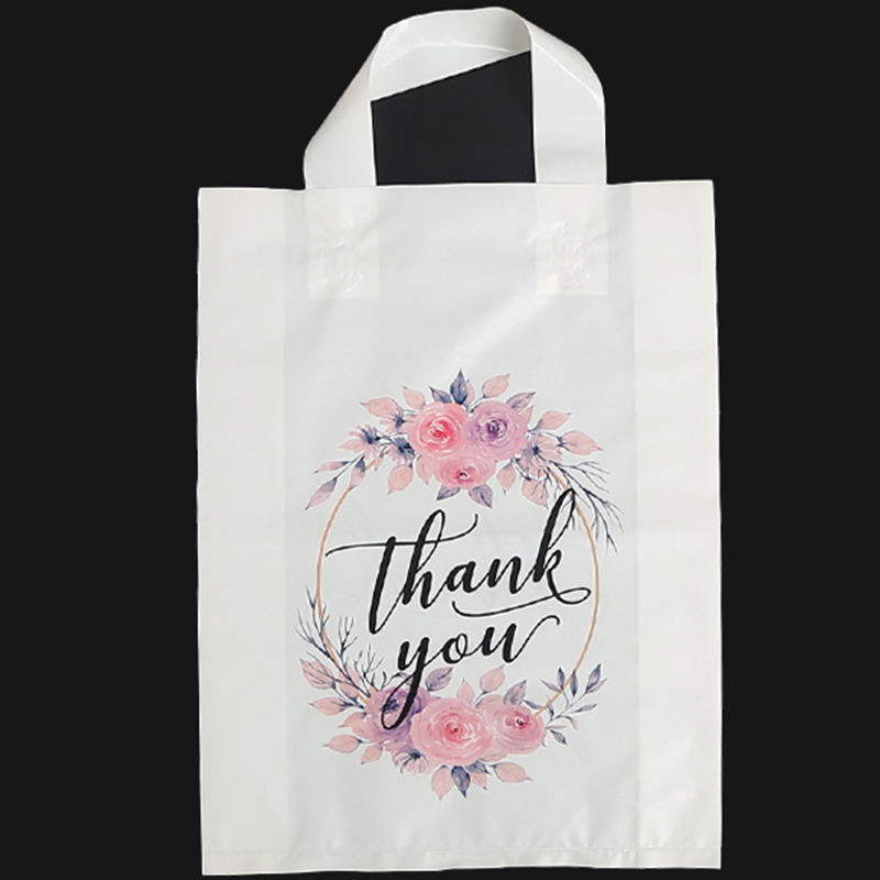 Ldpe Die Cut Plastic Bags Factory Custom Shopping Plastic Bags Thank You Personalized Plastic Bag