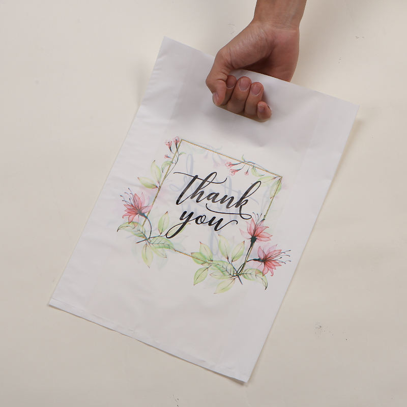Ldpe Die Cut Plastic Bags Factory Custom Shopping Plastic Bags Thank You Personalized Plastic Bag