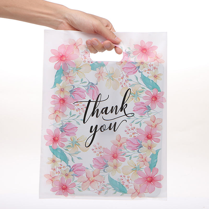 Ldpe Die Cut Plastic Bags Factory Custom Shopping Plastic Bags Thank You Personalized Plastic Bag