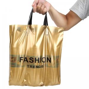 Custom Plastic Handle Shopping Bag Hdpe Single Layer Plastic Bags Shopping Bag