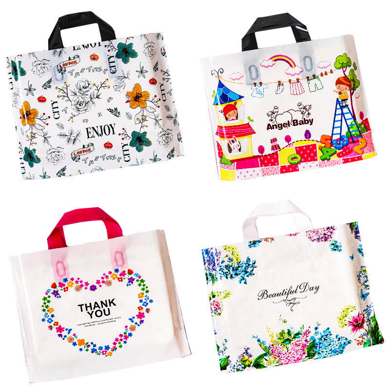 Hdpe Plastic Shopping Bag Women Clothes Packaging Poly Bags 