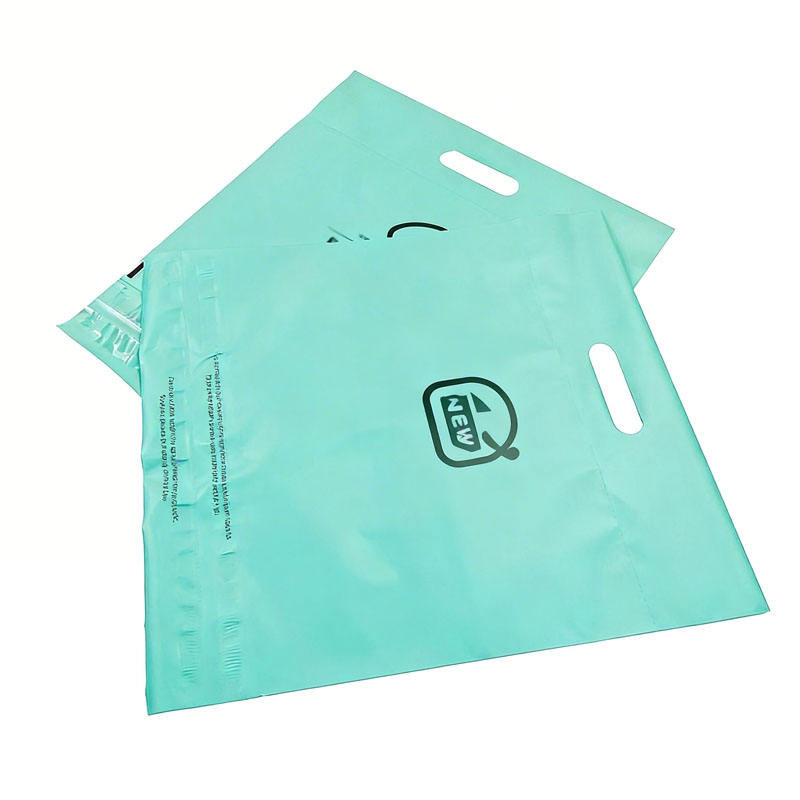 Custom Green Polymailer Courier Bag with logo Postage Envelopes Shipping Plastic Mailing Bag for Clothing Packing