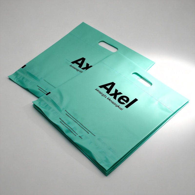 Custom Green Polymailer Courier Bag with logo Postage Envelopes Shipping Plastic Mailing Bag for Clothing Packing