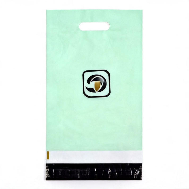 Green Poly Mailers Eco-Friendly Biodegradable Plastic Shipping With Handle Mailing Bags