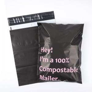 Black Poly Mailer Customized Clothes Shipping Package Compostable Posting Postage Mailing Bag