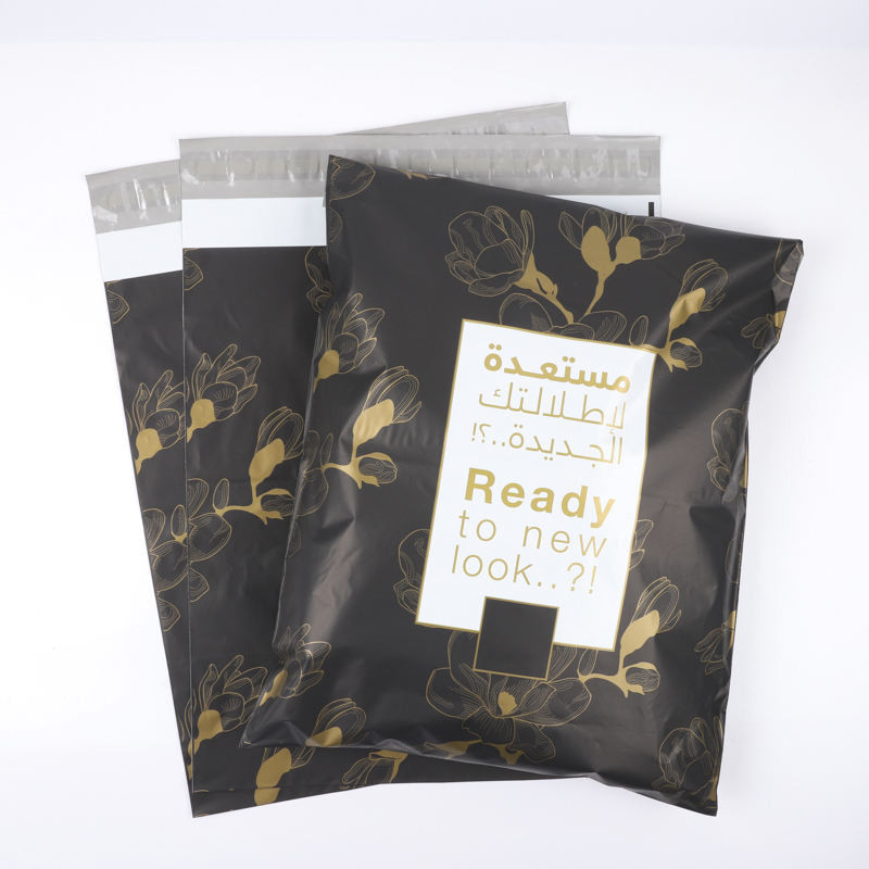 Black Poly Mailer Customized Clothes Shipping Package Compostable Posting Postage Mailing Bag