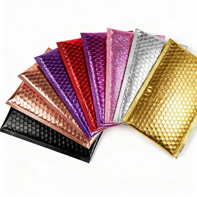 Custom Poly Bubble Packaging Bags-Durable Waterproof Tear Resistant with Offset Printing for Mailing