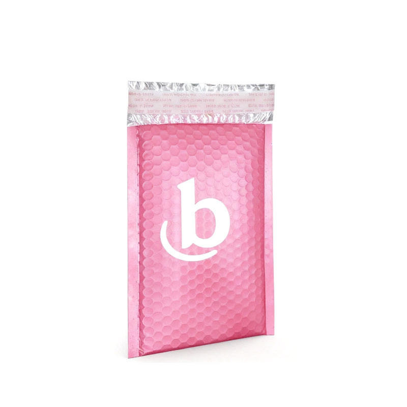 Holographic Rose Pink Bubble Mailer Custom Color Bubble Mailer With Logo Bubble Mailer Envelopes Padded