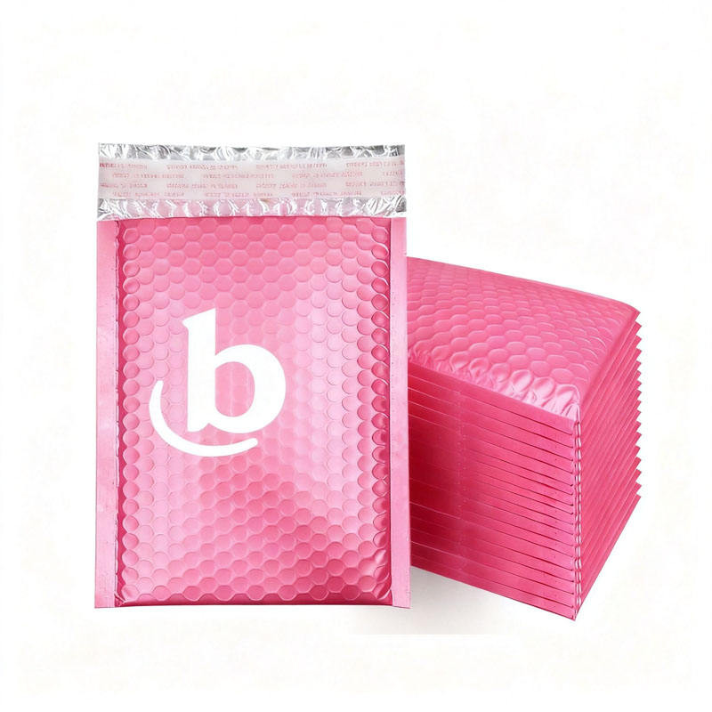 Holographic Rose Pink Bubble Mailer Custom Color Bubble Mailer With Logo Bubble Mailer Envelopes Padded