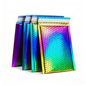 Waterproof Metallic Poly Bubble Mailer Aluminum Padded Envelope Express Shipping Mailing Courier Bubble Mailers