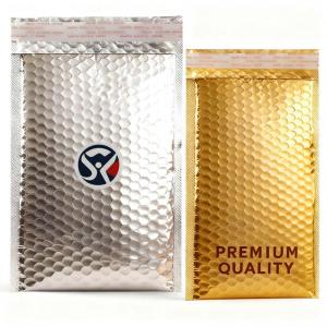 Poly Bubble Mailer Wrap Padded Envelope Shiny Holographic Bubble Bags