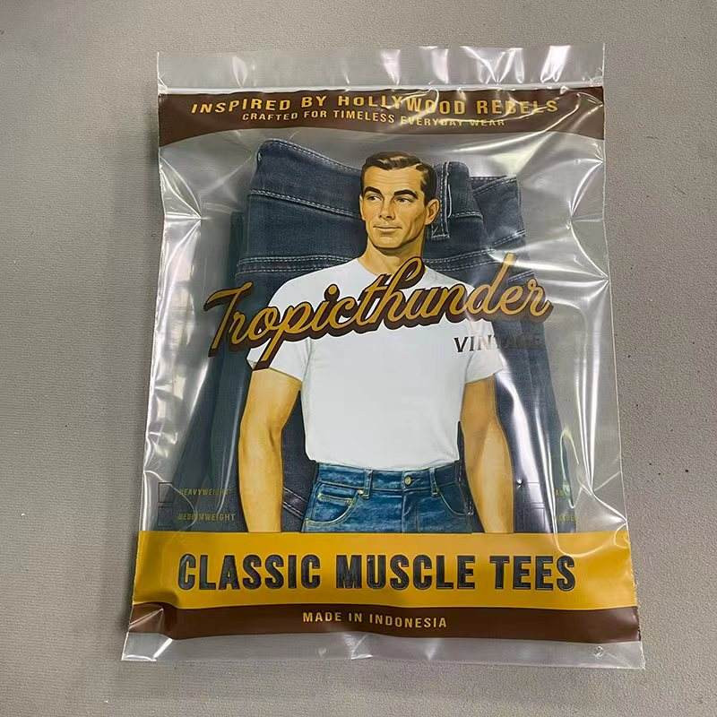 Frosted Plastic Bag Clothes Zip Lock Self Sealing Bag Clothing Packaging Frosted Zipper Bags