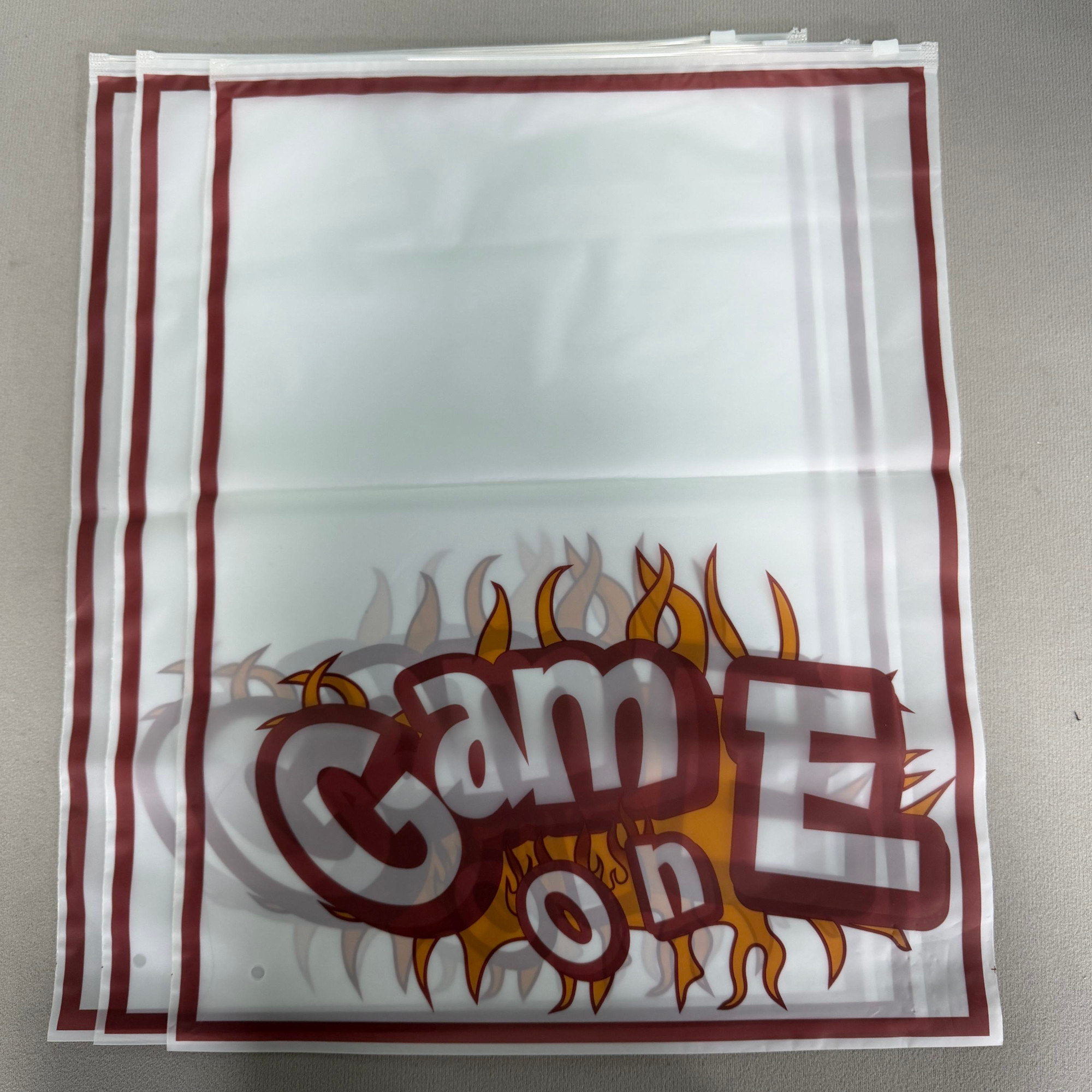 Frosted Plastic Bag Clothes Zip Lock Self Sealing Bag Clothing Packaging Frosted Zipper Bags