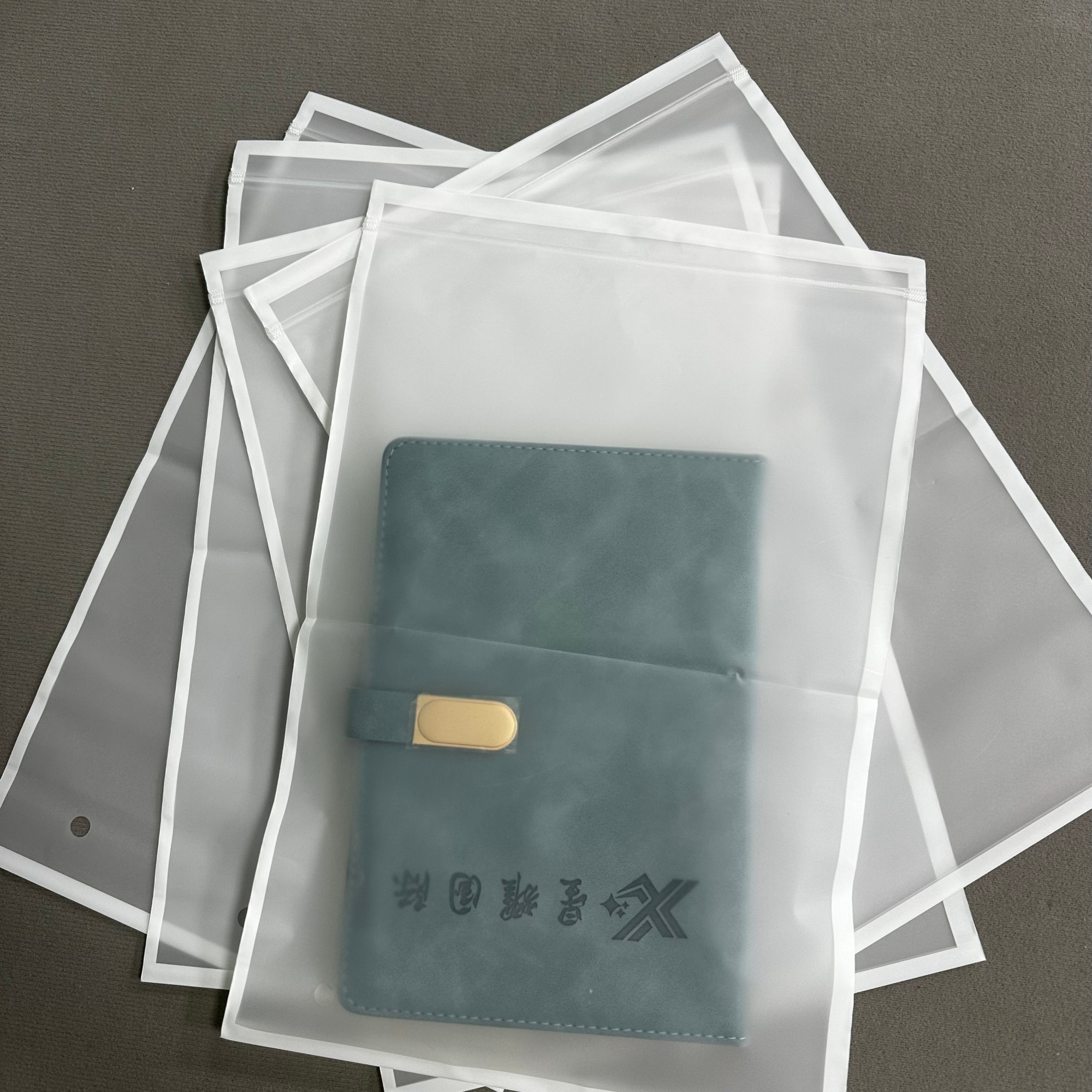 Frosted Plastic Bag Clothes Zip Lock Self Sealing Bag Clothing Packaging Frosted Zipper Bags