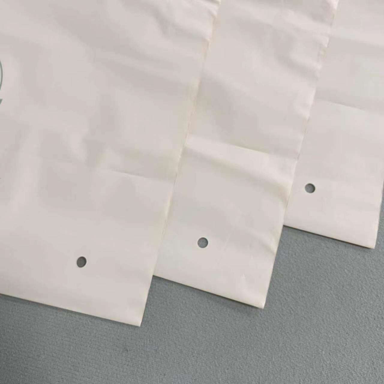 Nude Beige Frosted PE EVA Plastic Pouch Recyclable Clothes Logo Zipper Packaging Bag