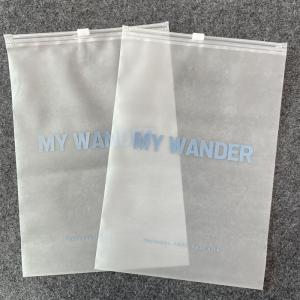 Plastic Matte Frosted Ziplock Zipper Garment Clothes Packing Pouch Poly Bags