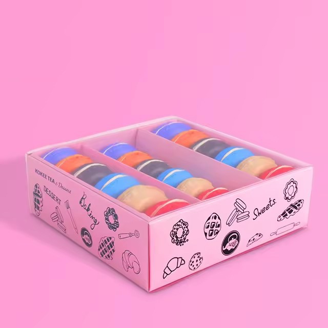 Food grade eco-friendly wholesale moussee cake bread sanitary takeaway paper packaging box