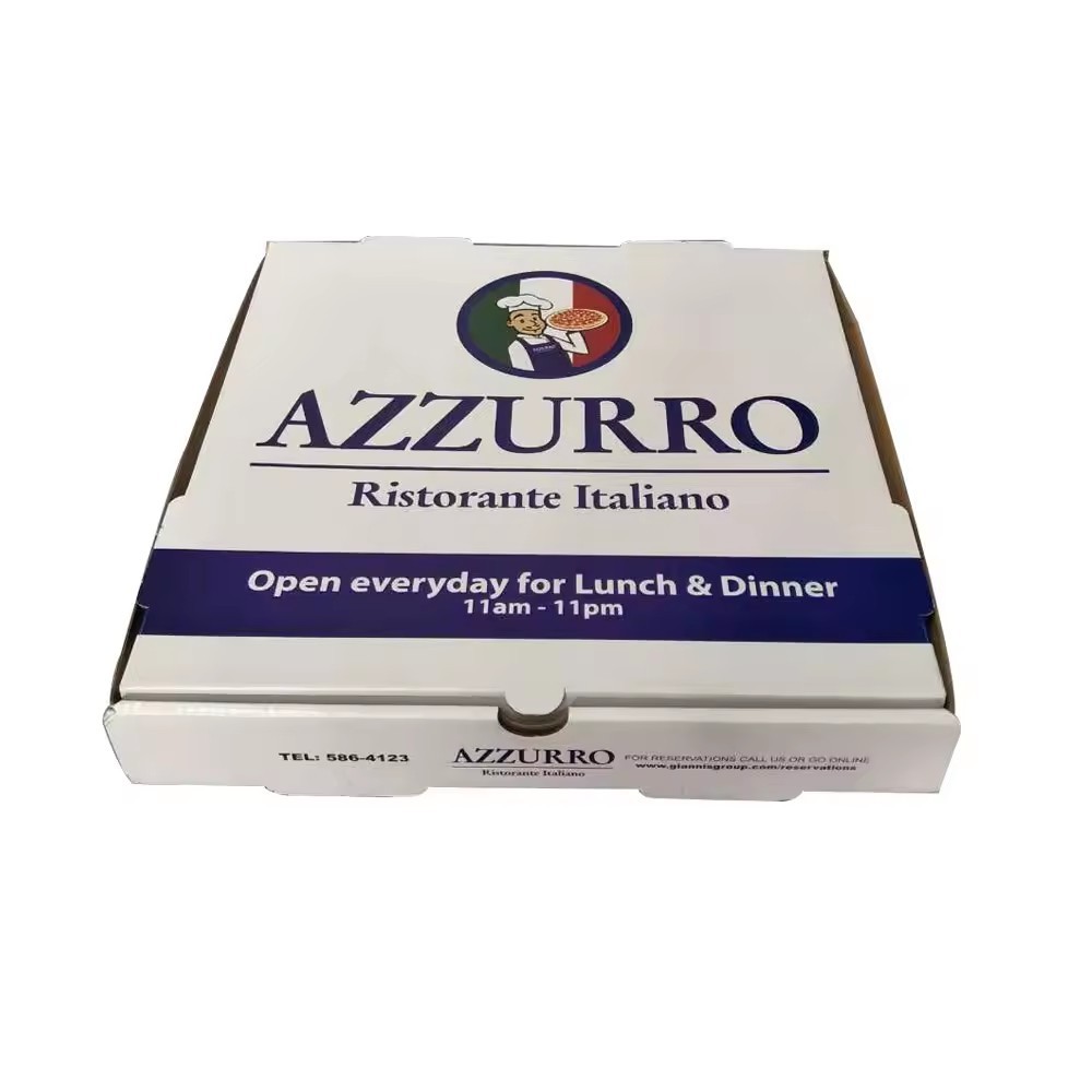custom printing standard size pizza delivery carton box