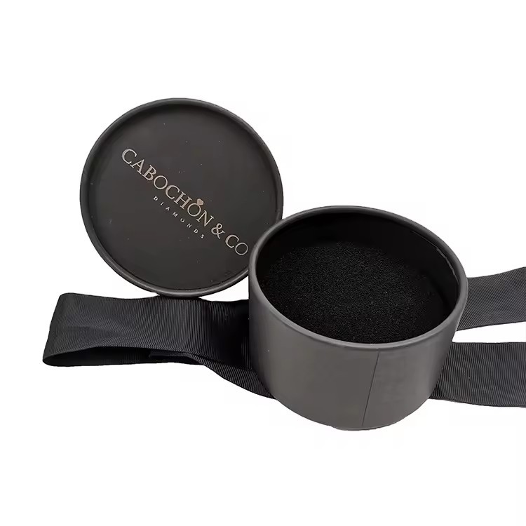 luxury gift jewel round cardboard packaging box
