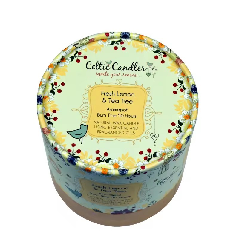 Multi-color Flower Tea Packing Paper Box with Window Art Paper