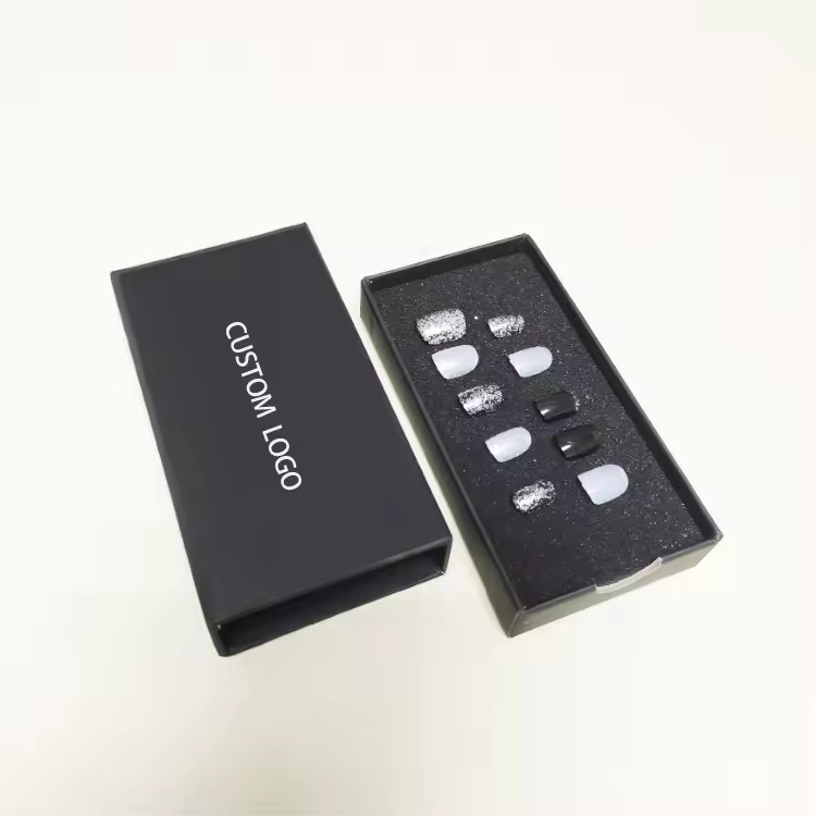 Reusable Nail Product Packaged Fake Nail Tip Box Empty False Nails Boxes For Press Ons