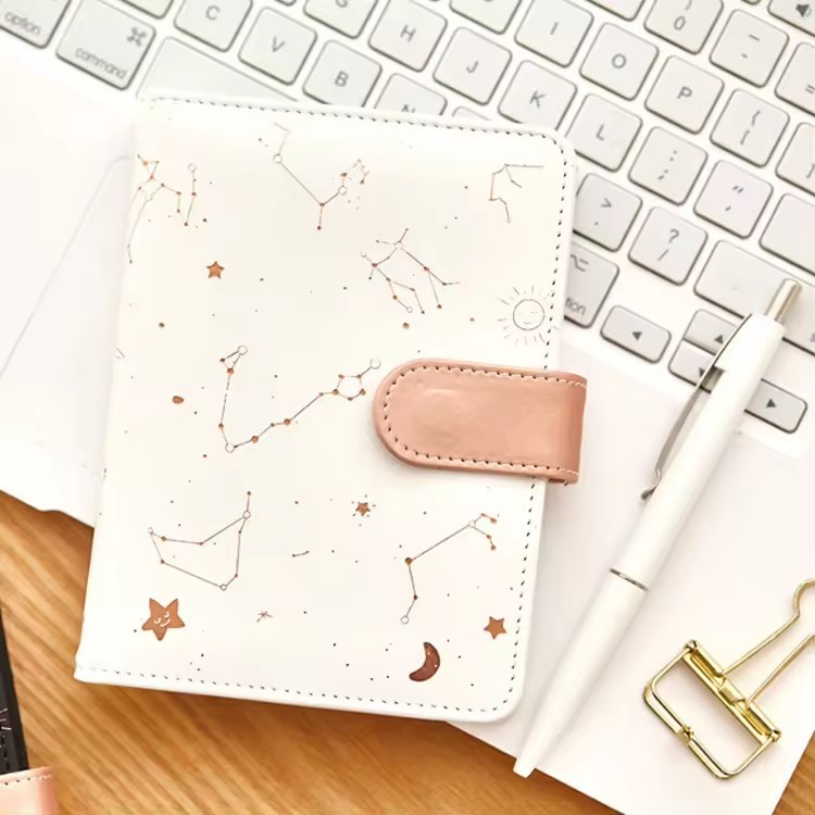 Travelers Pu Hardcover Printing Design Executive Leather Mini Notebook