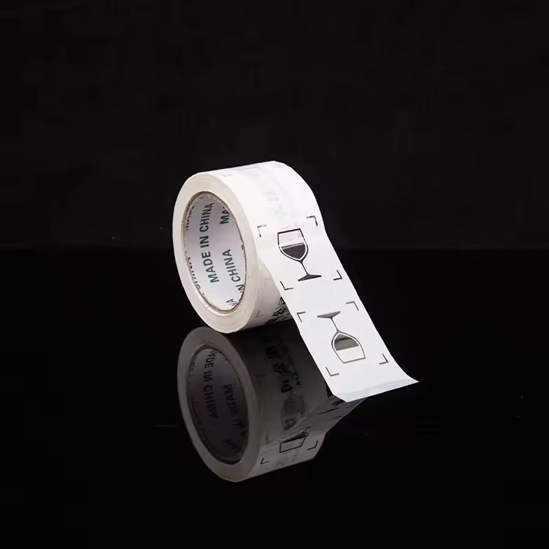 Custom High Quality Christmas Adhesive Tape Custom Black Shipping Packaging Tape With Logo Printed