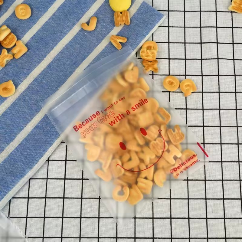 Transparent plastic plastic plastic packaging bags for packaging cakes, candy