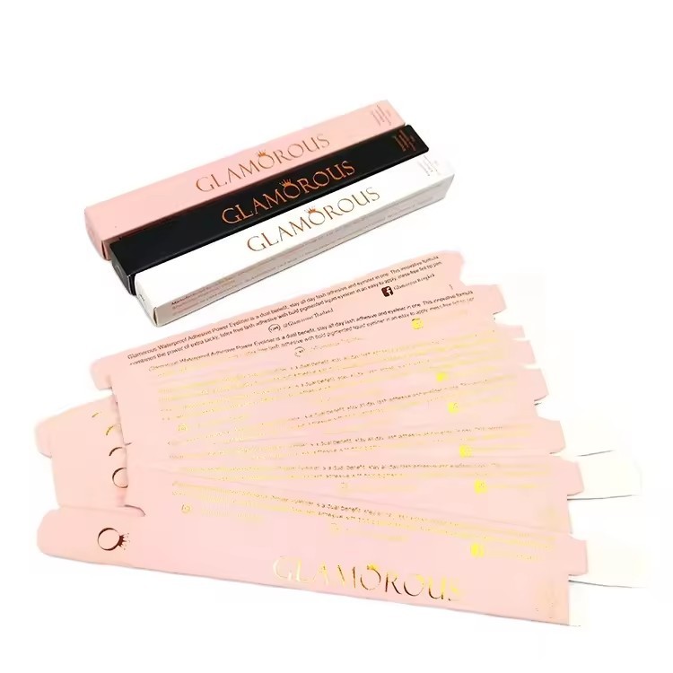 custom printing logo luxury pink lip gloss packaging boxes