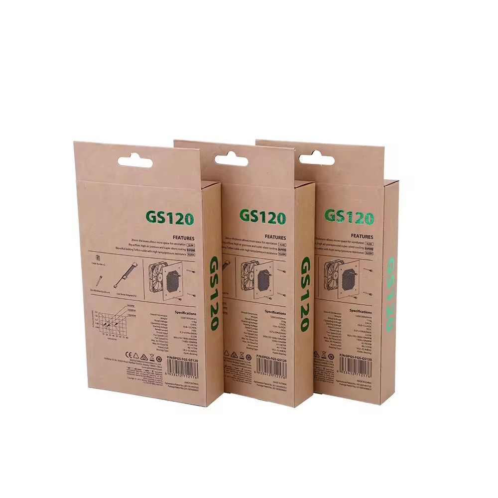clear window hanging tab for electronic product paper phone case boxes gift