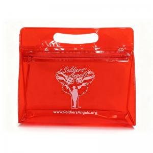 PVC tote bag, transparent plastic packaging, zipper bag