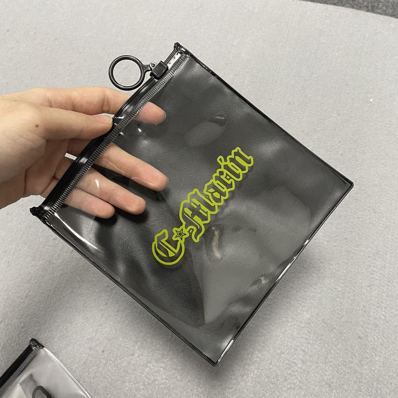Plastic Packaging Bag for Clothes, Black Color Bag Durable Ziplock Bags Zipper Bag